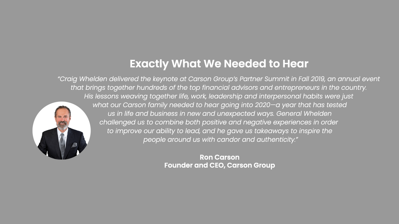 Carson Group - Testimonial